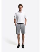 Polo boutonné en coton premium blanc
