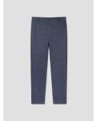 Chino slim stretch taille élastiquée bleu nuit