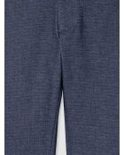 Chino slim stretch taille élastiquée bleu nuit