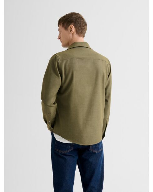 Camicia normale verde oliva