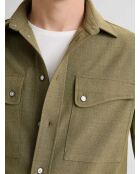 Camicia normale verde oliva
