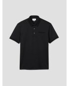 Polo boutonné noir