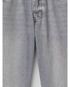 Reguläre Denim-Jeans aus grauer Baumwolle