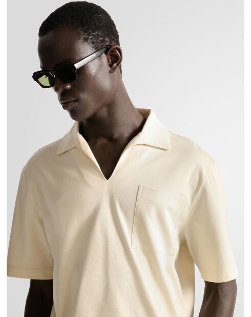 Polo regular col ouvert L'atelier écru