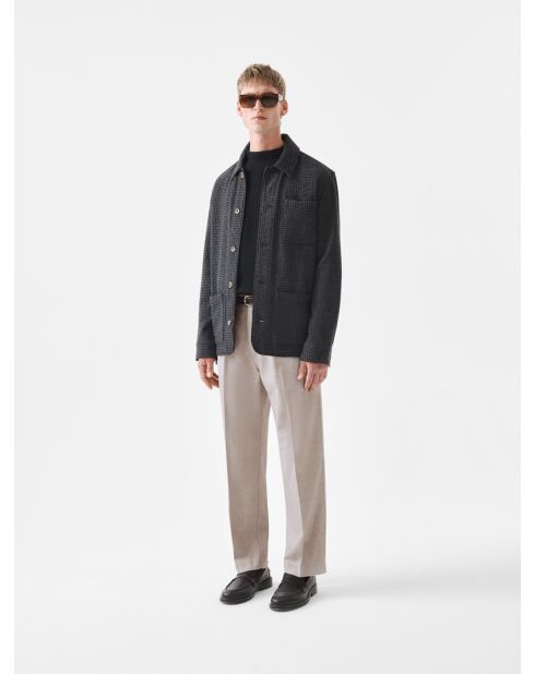 Sobrecamisa antipulgas L'Atelier en antracita jaspeado