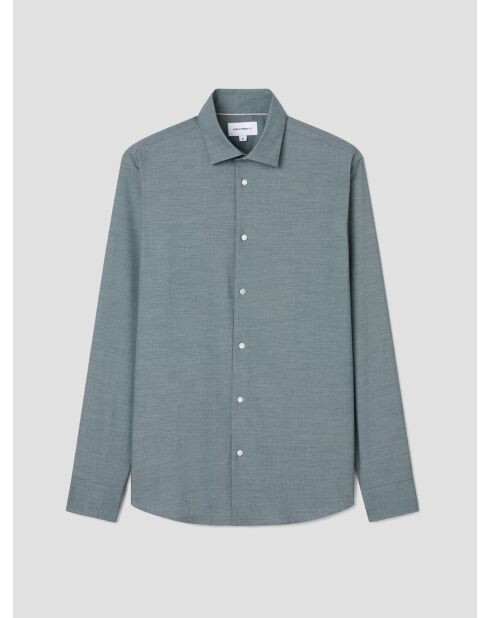 Groen slim shirt
