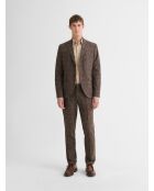 Camisa delgada de algodón beige Safari