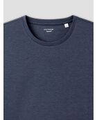 T-shirt col rond Supima bleu nuit