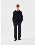 Cardigan boutonné col rond L'atelier anthracite chiné