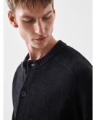 Cardigan boutonné col rond L'atelier anthracite chiné