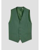 Gilet de costume tissu traveller vert