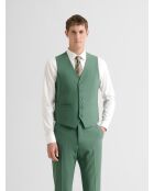 Gilet de costume tissu traveller vert