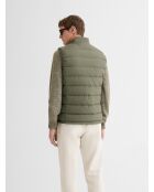 Doudoune sans manches fine Casual kaki foncé