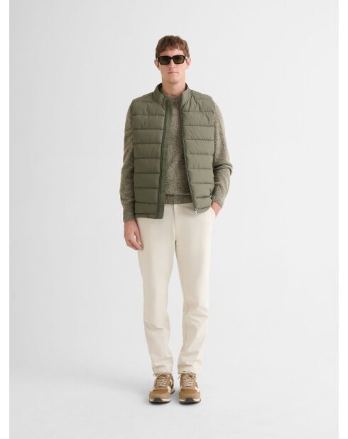 Doudoune sans manches fine Casual kaki foncé