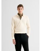 Polo boutonné en coton ficelle
