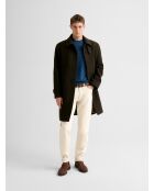 Maglione girocollo in cashmere blu cobalto