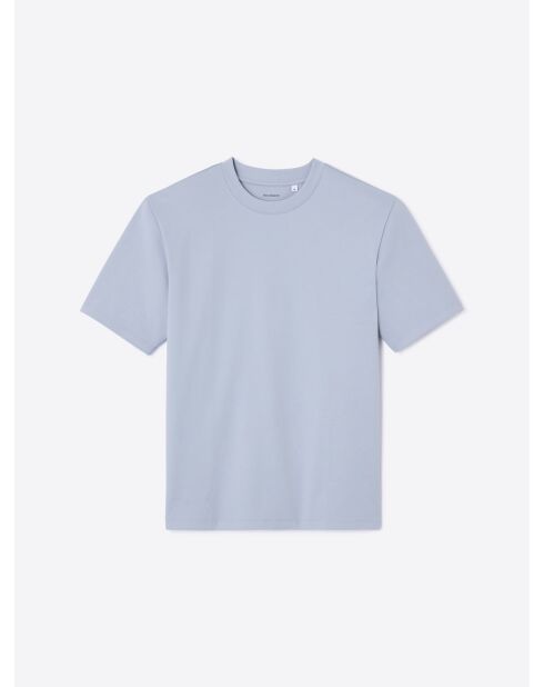 T-shirt col rond regular bleu clair