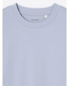 T-shirt col rond regular bleu clair