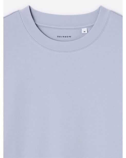T-shirt col rond regular bleu clair