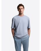 T-shirt col rond regular bleu clair