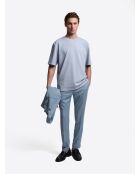 T-shirt col rond regular bleu clair
