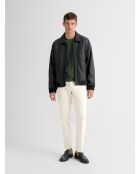 T-shirt col rond Supima vert bronze