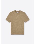 T-shirt col rond regular noisette