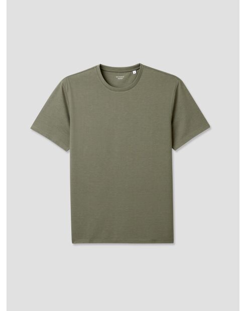 T-shirt col rond Supima vert olive