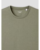 T-shirt col rond Supima vert olive