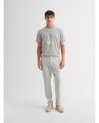 T-shirt col rond imprimé gris clair