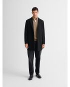Maglione a collo alto aperto in maglia con perline Taupe 3 Taupe