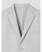 Veste de costume slim bistretch gris clair