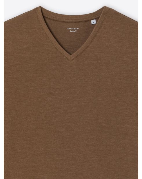 T-shirt col V en coton Supima baileys