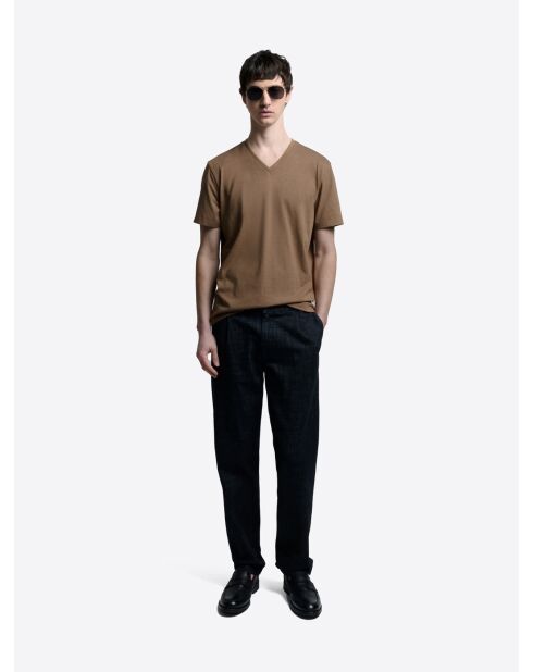 T-shirt col V en coton Supima baileys