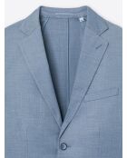 Veste de costume extraslim bistretch bleu clair