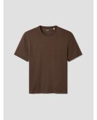 T-shirt col rond Supima cacao