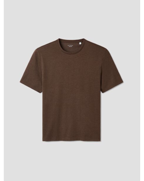 T-shirt col rond Supima cacao