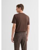 T-shirt col rond Supima cacao