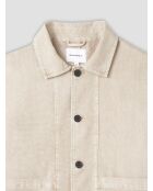 Veste col chemise en twill L'atelier écrue