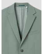Veste de costume slim bistretch vert amande