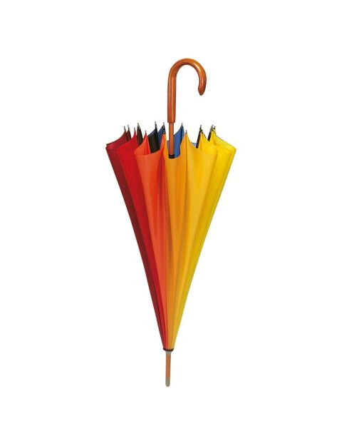 Grand parapluie de golf arc-en-ciel 16 baleines - 110x96 cm