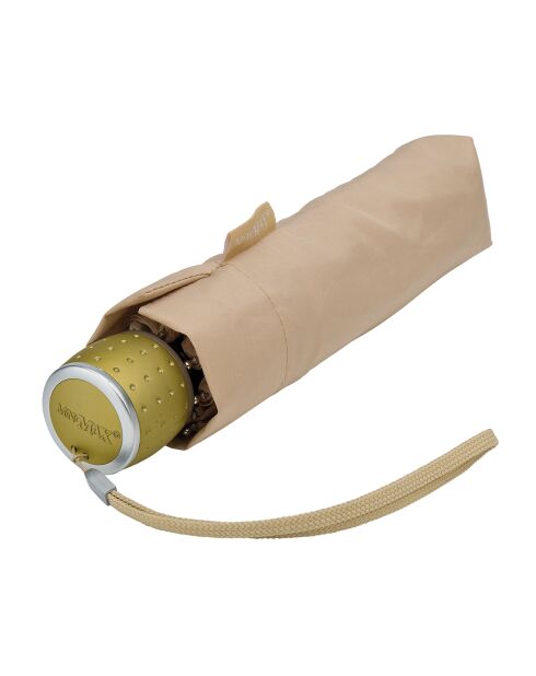 Parapluie pliant automatique mini-Max beige - 100x25 cm