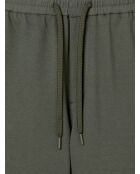 Olivgrüne Bermudashorts mit regulärer elastischer Taille