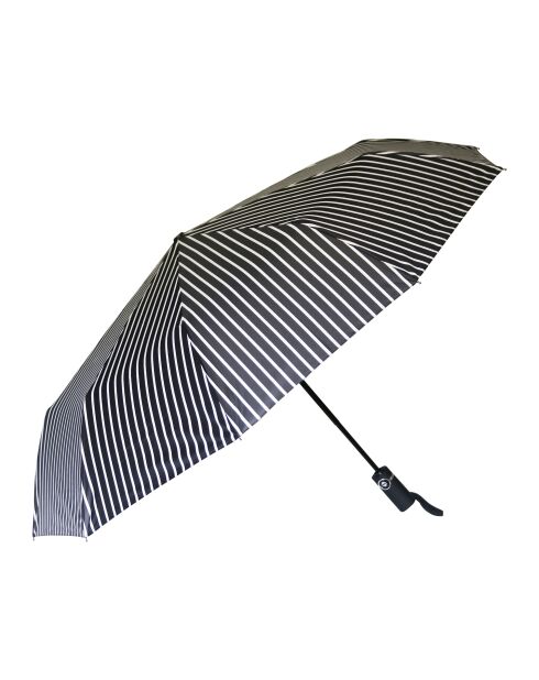 Zwart-witte opvouwbare paraplu - 105x32 cm