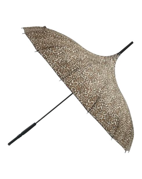 Langer Regenschirm mit Leopardenmuster - 95x90 cm
