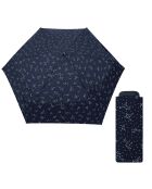 Marineblauwe opvouwbare miniparaplu - 93x18,5 cm