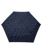 Marineblauwe opvouwbare miniparaplu - 93x18,5 cm