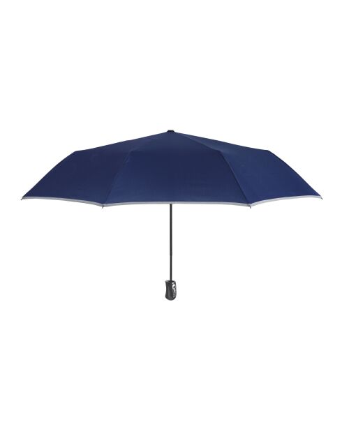 Blauer reflektierender Mini-Faltschirm mit reflektierendem Rand - 104x33 cm