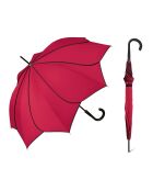 Parapluie long automatique rouge - 105x90 cm