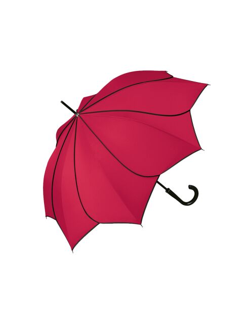 Parapluie long automatique rouge - 105x90 cm